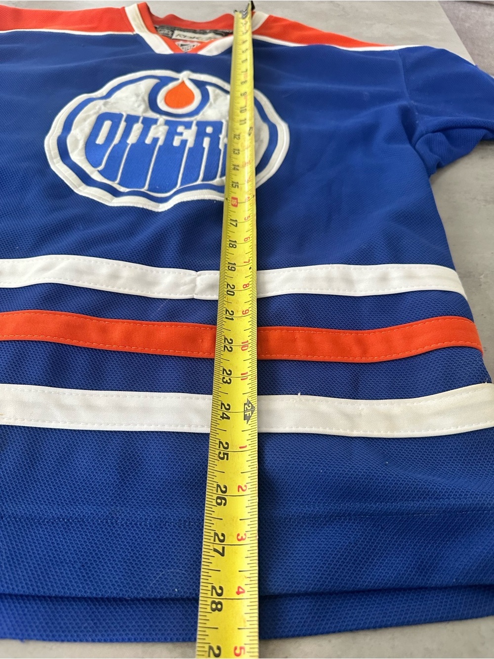 Edmonton Oilers Reebok Blue and Orange Eberle #14 Hockey Jersey - Picture 14 of 14